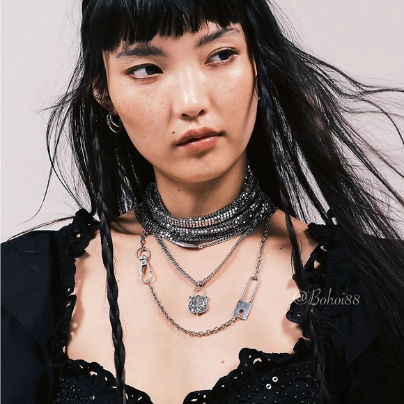 NEW Free People Dancefloor Chainmail Choker - Picture 13 of 13